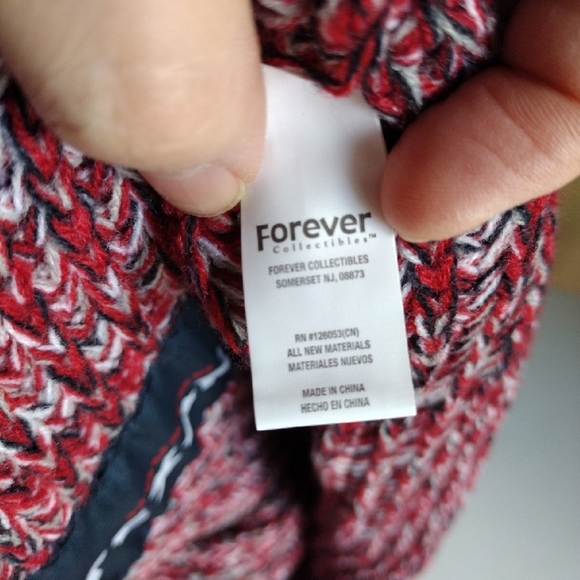 NWT Forever Collectibles Houston Texans Football Team Knit Infinity Scarf Winter - Picture 6 of 7